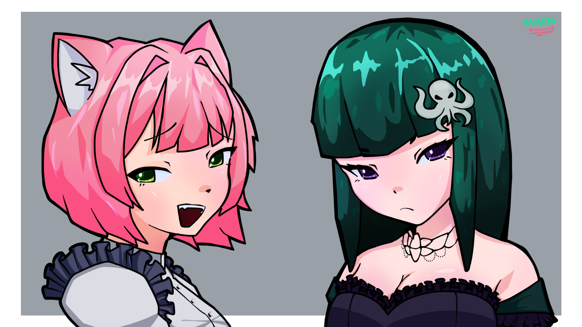 The two yuriful girls from The Shut-in and her Maid