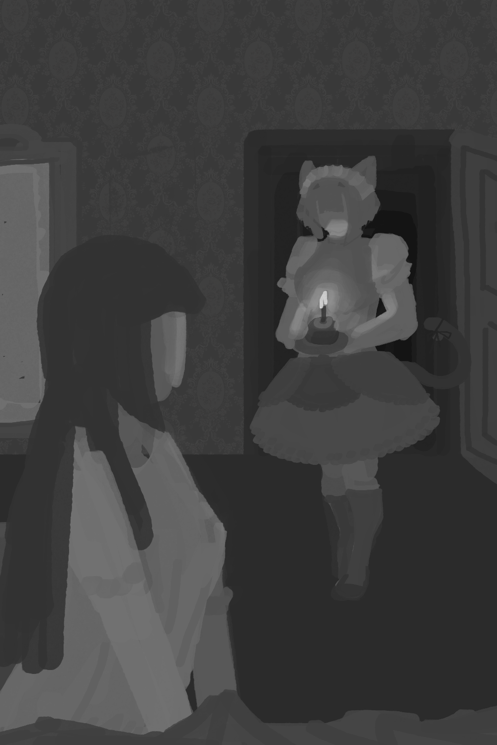 Chiyo presents the birthday cake to Ele'yah